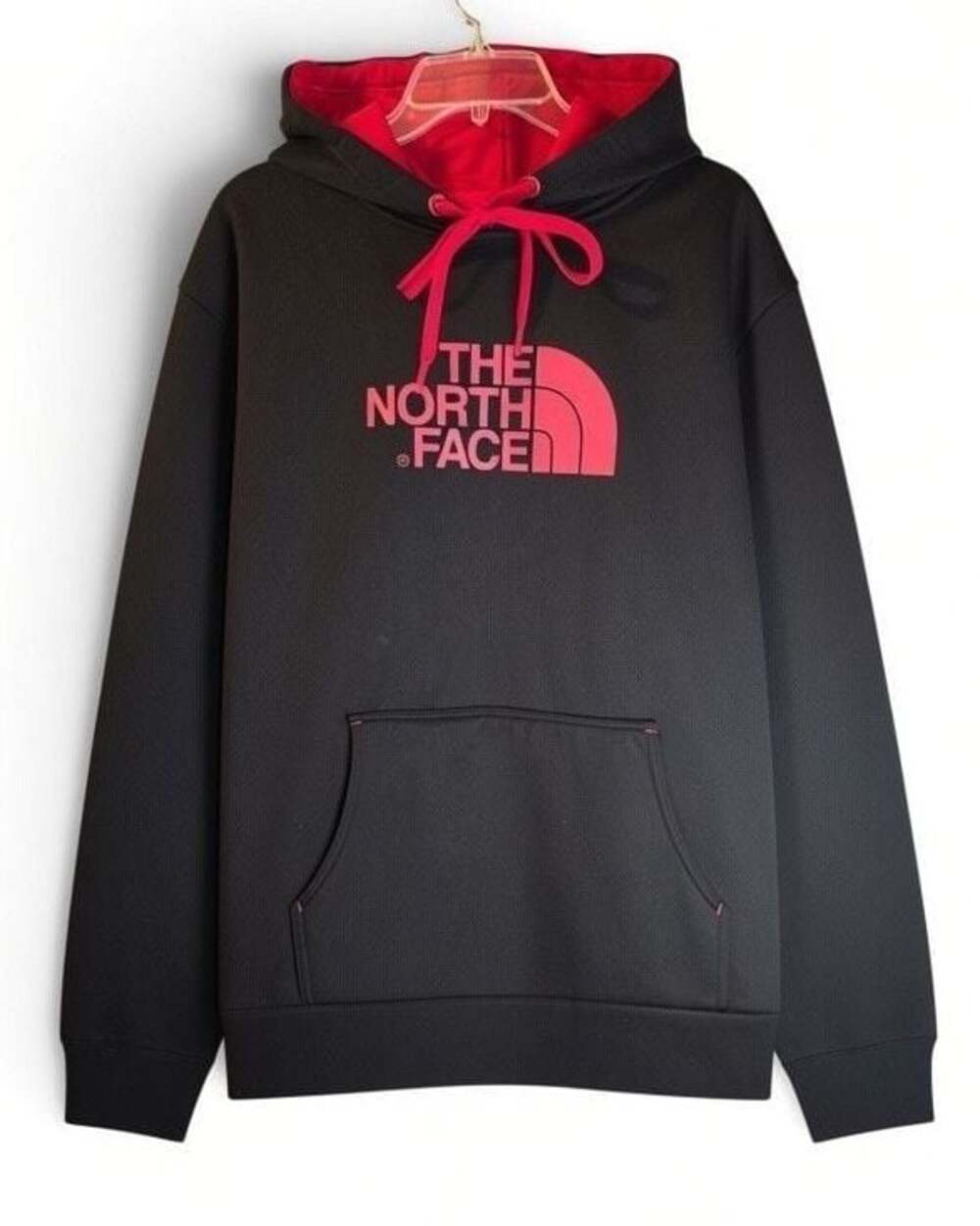 The North Face Half Dome Pullover Hoodie Black and Red